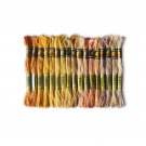 Floss Thread Skein 6 Strands Hand Embroidery Peach Shades 17 Colors CXC