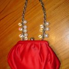 NEW FRANCESCO BIASIA $165.00 RED HANDBAG PURSE