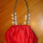 NEW FRANCESCO BIASIA $165.00 RED HANDBAG PURSE