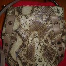 B. MAKOWSKY SNAKE PRINT HANDBAG / PURSE