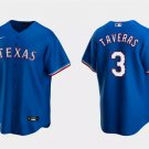 Texas Rangers #3 Leody Taveras Royal Cool Base Stitched Baseball Jersey