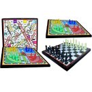 Wooden Ludo Game Snakes Ladders & Chess Board Combo with 2 Set