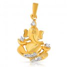 Gold Plated Unisex Ganpati God Pendant