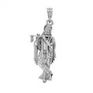 925 Sterling Silver Mystic Blue Leaf Pendant with Link Chain