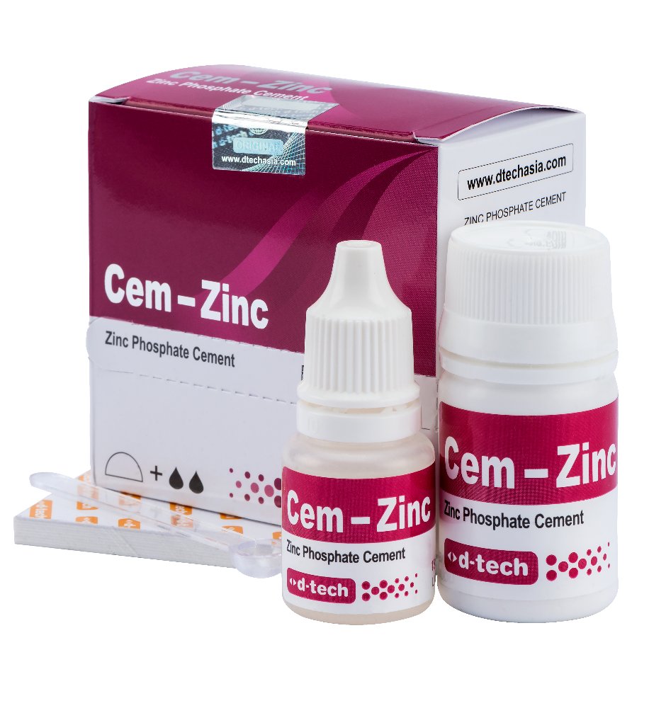 DENTAL ZINC PHOSPHATE CMNT PERMANENT TOOTH FILLING FIXATION POWDER LIQUID KIT
