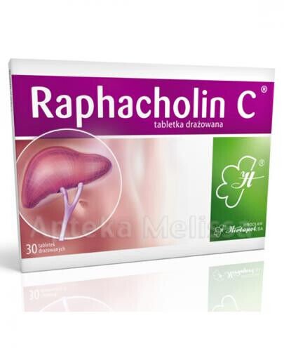 2x 30 Raphacholin C tablets Liver Detox, Cleanse, Regeneration 60 tabl.