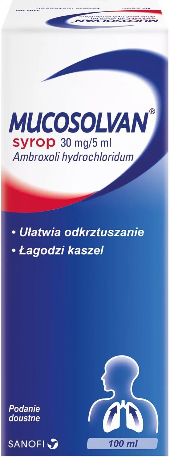 100ml Mucosolvan 30mg/5ml Syrup / Dry Couch / Improves Respiratory Function