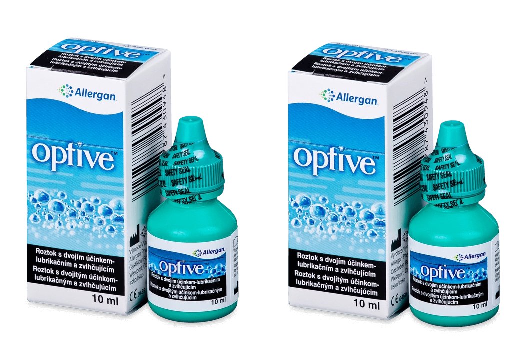 2pcs/20ml Optive Plus Eye Drops/Tired,Red and Dry Eyes,Soothes,Moisturizes
