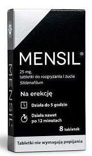 Mensil 25mg, 8 chewable tablets