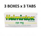 3 Box - Helmintox Pyrantelum 250mg Anti Parasites Worms 3x3 tablets 3 Box - Helmintox Pyrantelum 250mg Anti Parasites Worms 3x3 tablets