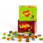 Love Is Chewing Bubble Gum - Assorted All 5 Flavors - 100Pcs Box