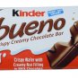 20x Kinder Bueno Milk Chocolate and Hazelnut Cream 43g/1.5 Oz Each Bulk 20 Pack