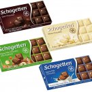 Schogetten German Chocolate Variety Pack, 4x100G - Dark, White, Alpine, Hazelnut Schogetten German Chocolate Variety Pack, 4x100G - Dark, White, Alpine, Hazelnut