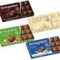 Schogetten German Chocolate Variety Pack, 4x100G - Dark, White, Alpine, Hazelnut