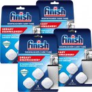 4x3 Finish In-Wash Dishwasher Cleaner: Clean Hidden Grease & Grime - 4 Packs x 3