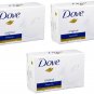 3x White Moisturizing Cream Beauty Bar Dove 90g / 3.75 Oz (Pack of 3)