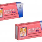 100 Tabs BROMHEXINE, 8 mg, Grindex, Chronic Bronchitis, Cold, Flu