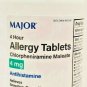 Major Chlorpheniramine 4mg Allergy Tablets 1000ct