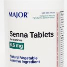 Major Senna 8.6mg Laxative Tablets 1000ct Major Senna 8.6mg Laxative Tablets 1000ct
