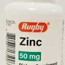 Rugby Zinc 50 mg (Zinc Sulfate 220mg) 100 Capsules Each