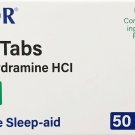 Major Sleep Tabs Diphenhydramine 25mg 50 Ct Major Sleep Tabs Diphenhydramine 25mg 50 Ct