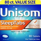 Unisom Sleep Tabs (doxylamine succinate 25mg) 80ct Unisom Sleep Tabs (doxylamine succinate 25mg) 80ct