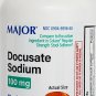 Major DOK Docusate Sodium Stool Softener 100mg Softgels 100ct