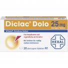 Diclac Dolo 25 mg coated tablets, 20 pcs