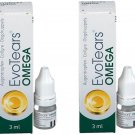 2x EvoTears Omega eye drops 3 ml