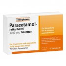 Paracetamol-ratiopharm 1000 mg Tablets x10 Paracetamol-ratiopharm 1000 mg Tablets x10