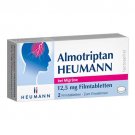 Almotriptan HEUMANN for Migraine 12.5 mg film-coated tablets, 2 pcs Almotriptan HEUMANN for Migraine 12.5 mg film-coated tablets, 2 pcs