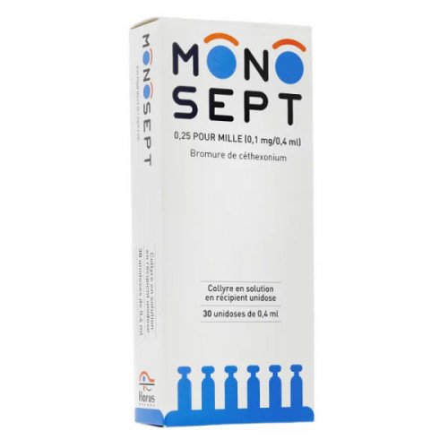 Monosept 0.25% Eye Drop Solution, 30x0.4ml single-doses