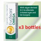3x EvoTears Omega eye drops 3 ml