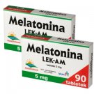 2x Melatonin LEK-AM 5 mg 90 tablets 2x Melatonin LEK-AM 5 mg 90 tablets