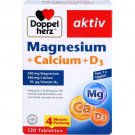 Doppelherz Magnesium+Calcium+D3 Active, 120 Tabs - 4 months supply Doppelherz Magnesium+Calcium+D3 Active, 120 Tabs - 4 months supply