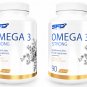 2x SFD OMEGA 3 STRONG 90 CAPSULES 330 EPA + 220 DHA + VITAMIN E VISION HEART