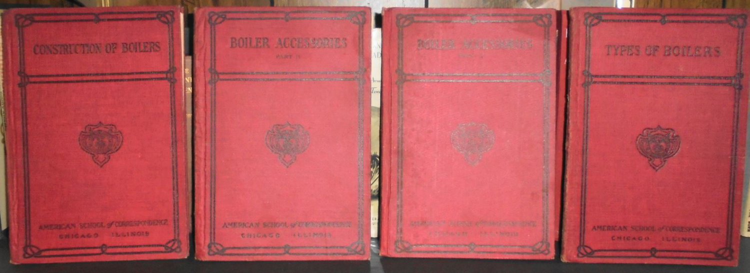 Boiler Instruction Paper Books - 4 Types Construction Accessories