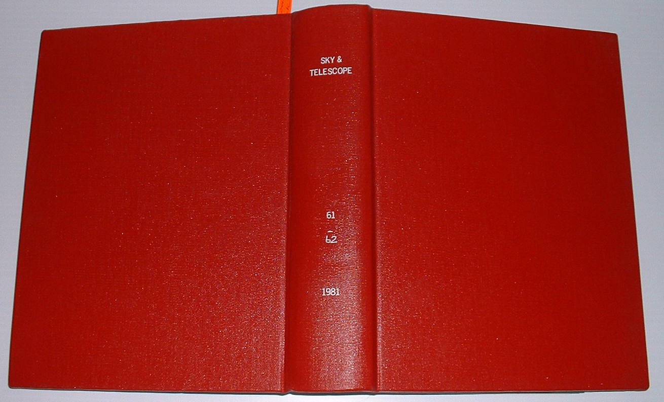 Sky & Telescope Bound 1981 v 61 & 62 12 issues