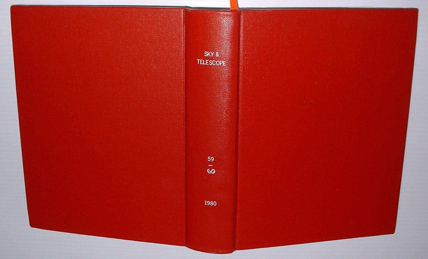 Sky & Telescope Bound magazine 1980 v 59 & 60 12 issues astronomy