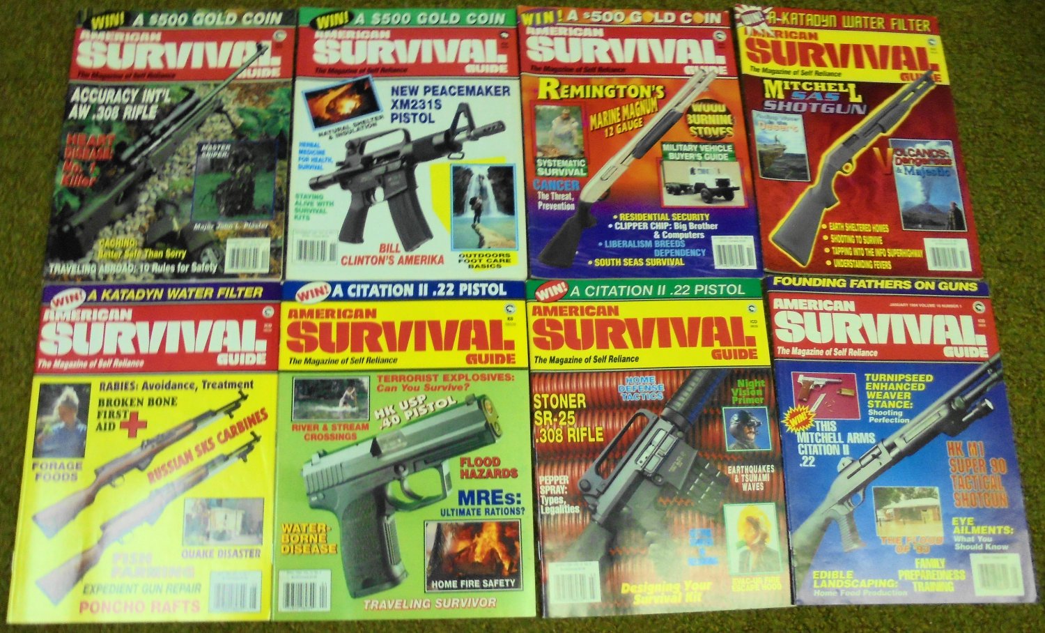American Survival Guide Magazine of Self Reliance 1994 8 issues