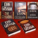 Lot 11 John Grisham novels w/dj Thrillers