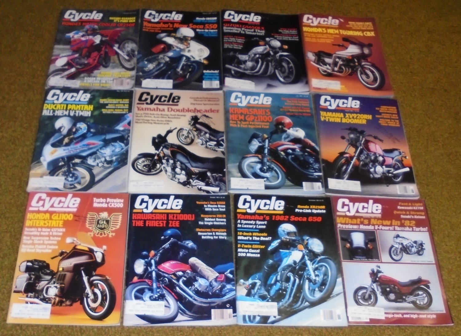 Cycle magazine 1981 12 issues  motorcycles