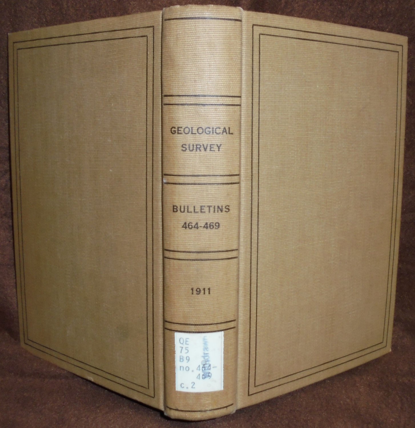 United States Geological Survey 1911 Bulletins 464-469 Geology Bound
