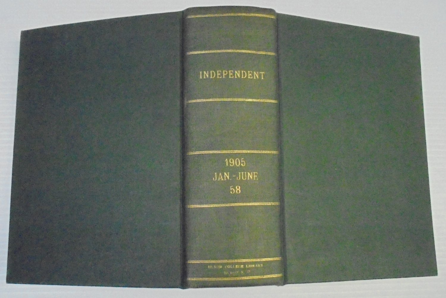 Independent Bound 1905 Jan-June weekly literary news history general