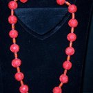 Tibetan Carved Cinnabar with matching bracelet