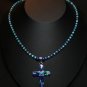 Lapis, Lazuli & Turquoise w/ Enamle .925 cross