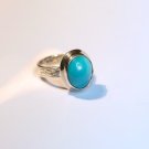Turquoise w/hand engraved band