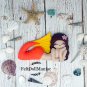 Felt Doll PDF Pattern. Reclining Mermaid. With her shell bed. Mermaid Pattern.