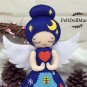 PDF Pattern and Tutorial. Christmas Eve Angel Doll. Felt Doll. Christmas Decoration.