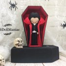 PDF Pattern and Tutorial. Vampire and His Coffin. Felt Doll. Halloween Pattern.